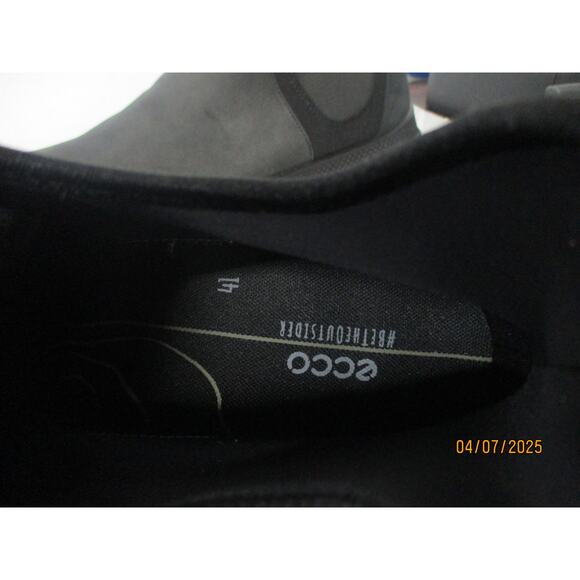 USED ECCO Womens Black Waterproof Solice Gtx Round Toe Leather Boots,BLK,10-10.5 - Picture 8 of 10